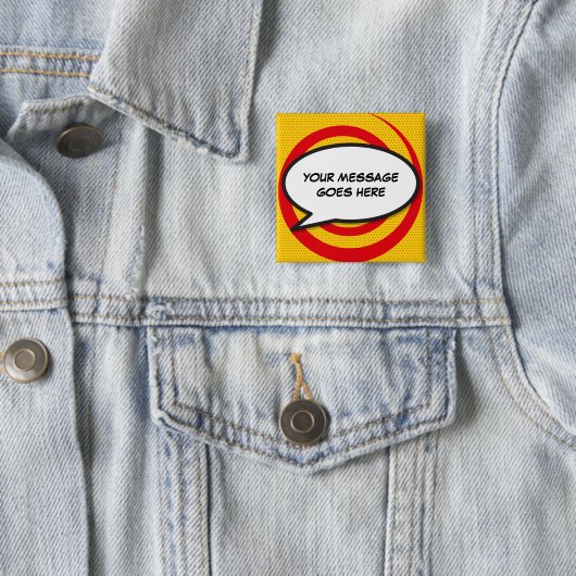 漫画パーソナライズされたブックアポップ・アートのートスピーチバブル 缶バッジ (インサイチュ)