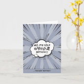 漫画パーソナライズされたブックアート カード (黄色い花)