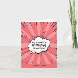 漫画パーソナライズされたブックアート カード