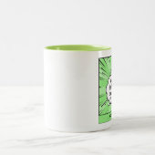 漫画パーソナライズされたブックアート ツートーンマグカップ (中央)