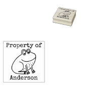 漫画パーソナライズされた動物のKids Frogプロパティ ラバースタンプ (押印)