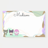 漫画パーソナライズされた犬 ポストイット (正面)