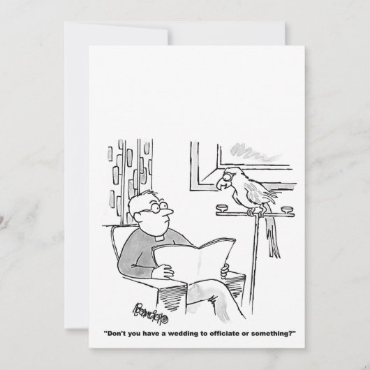 漫画パーソナライズされた結婚式招待状 招待状 (正面)