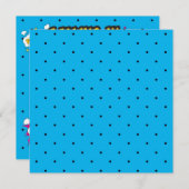 漫画ヒすごいーロベビーシャワーガール招待状 招待状 (正面/裏面)