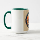 漫画ビーチシールデザイン マグカップ (左)