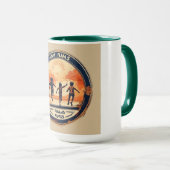 漫画ビーチシールデザイン マグカップ (正面右)