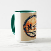 漫画ビーチシールデザイン マグカップ (正面左)