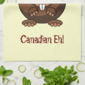 漫画ビーバーアメリカンMoJoキッチンタオル キッチンタオル (折り畳み)