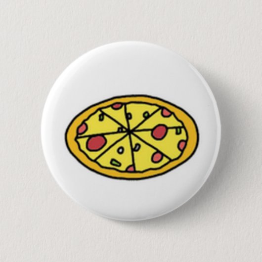 漫画ピザかわいこちゃんボタン 缶バッジ (正面)