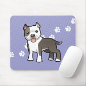 漫画ピットブル/アメリカ（犬）スタッフォードテリア マウスパッド (マウス)