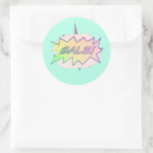 漫画ファンキースターバスト販売ステッカー – 人目を引く ラウンドシール (バッグ)