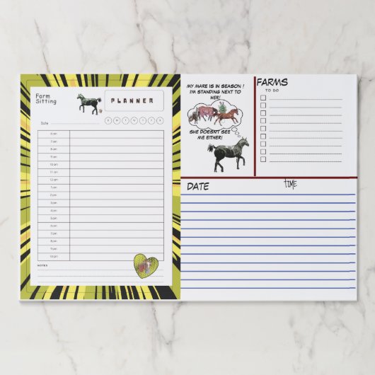 漫画ファーム着座プランナー ペーパーパッド (正面)