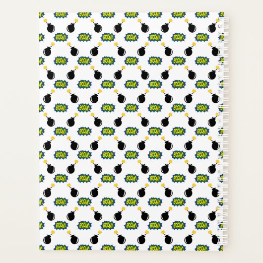 漫画フィレクラッカーズスーパーヒーロー大きなアイディアおもしろい プランナー手帳 (裏面)