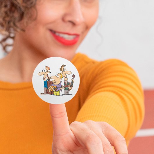 漫画フォークトリオステッカー ラウンドシール