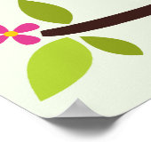 漫画フクロウの子どもの壁画 ポスター (角)