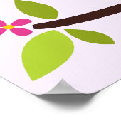 漫画フクロウの子供部屋壁アート ポスター (角)