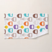 漫画フクロウ バスタオルセット (ハンドタオル)