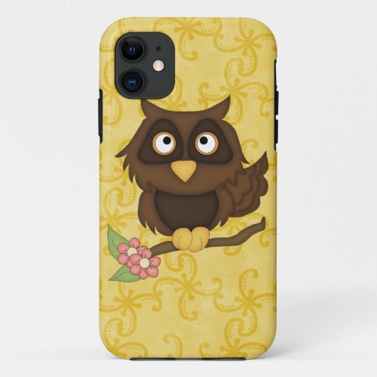 漫画フクロウiPhone 5/5Scase mate辛うじて Case-Mate iPhoneケース (裏面)