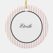 漫画フランスのプードルカスタムオーナメント セラミックオーナメント (裏面)