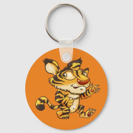漫画フレンドリー虎 キーホルダー (正面)
