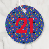 漫画ブおもしろいームボムブルースーパーヒーロー時代おもしろい フェイバータグ (正面)