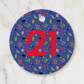 漫画ブおもしろいームボムブルースーパーヒーロー時代おもしろい フェイバータグ (正面)