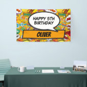 漫画ブカスタムックスーパーヒーロー誕生パーティー  横断幕 (トレードショー)