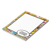 漫画ブックおもしろい音声バブル名メッセージ ノートパッド (回転)