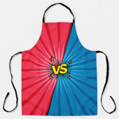 漫画ブックと背景、クラシックポップ・アートのアートスタイル エプロン (正面)