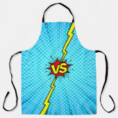 漫画ブックと背景、クラシックポップ・アートのアートスタイル エプロン (正面)