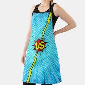 漫画ブックと背景、クラシックポップ・アートのアートスタイル エプロン (インサイチュ)