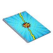 漫画ブックと背景、クラシックポップ・アートのアートスタイル ノートブック (右側)