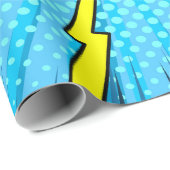 漫画ブックと背景、クラシックポップ・アートのアートスタイル ラッピングペーパー (ロールコーナー)