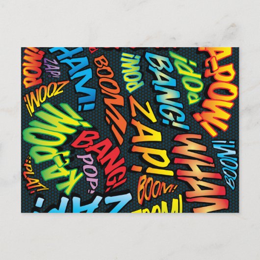 漫画ブックの延期日結婚の変更 案内ポストカード (裏面)