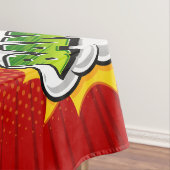 漫画ブックの説明（赤） テーブルクロス (インサイチュ)