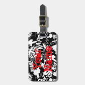 漫画ブックアクション ラゲッジタグ (正面縦)