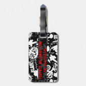 漫画ブックアクション ラゲッジタグ (裏面縦)