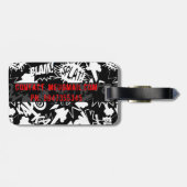 漫画ブックアクション ラゲッジタグ (裏面横)