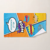 漫画ブックアポップ・アートのートカスタム バスタオルセット (ハンドタオル)