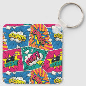 漫画ブックアポップ・アートのートキーチェーン キーホルダー (裏面)