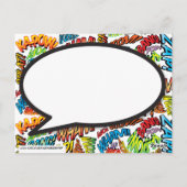 漫画ブックアポップ・アートのートスピーチバブル2020カレンダー ポストカード (裏面)