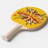 漫画ブックアポップ・アートのートスーパーヒーローモダントレンディー 卓球ラケット (正面アングル)