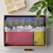 漫画ブックアポップ・アートのートバースデーパーティーカラフル 薄葉紙 (ギフト)