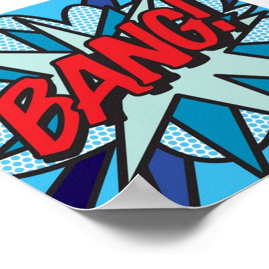 漫画ブックアポップ・アートのートBANG ポスター (角)