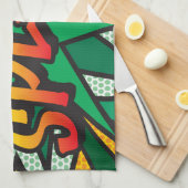 漫画ブックアポップ・アートのートSPLAT キッチンタオル (四つ折り)