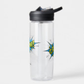 漫画ブックアートクラッシュバパーソナライズされたブル ウォーターボトル (左面)