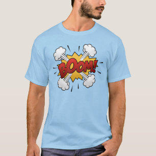 漫画ブックアートブーム Tシャツ