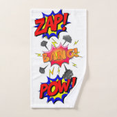 漫画ブックアートポップ・アートのカスタム バスタオルセット (ハンドタオル)