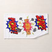 漫画ブックアートポップ・アートのカスタム バスタオルセット (ハンドタオル)