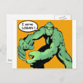 漫画ブックアート ポストカード (正面/裏面)